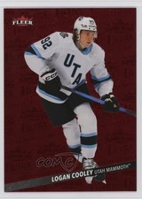 2025-26 Upper Deck Fleer Ultra Medallions Ruby Red 5/50 Logan Cooley #M-13