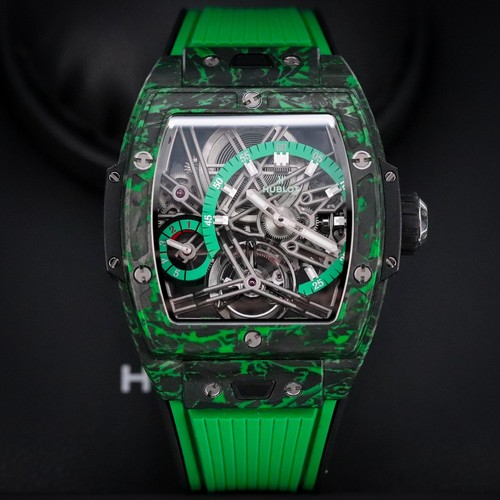 Hublot Spirit of Big Bang Tourbillon [2023 SET] 42mm Green Carbon 645.QG.5217.RX