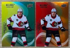 Lot of (2) 2022-23 UD Allure Color Flow Orange Yellow Green #SF-38 Viktor Lodin