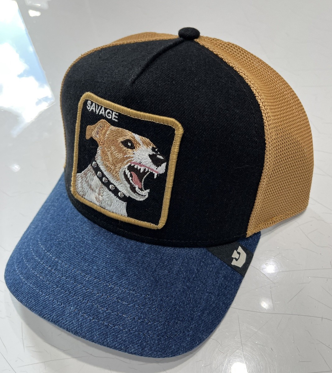 Goorin Bros Savage Dawg Denim Trucker Hat - New With Tag - Spring
