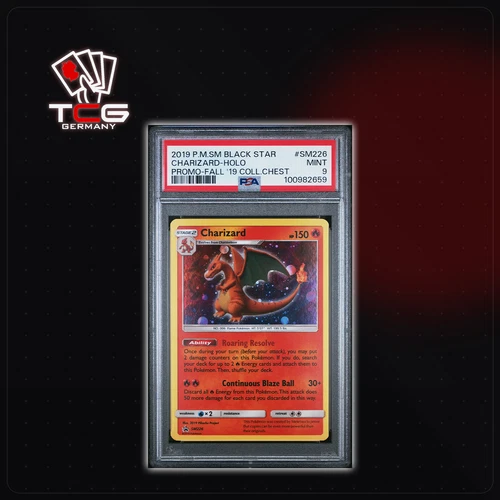 2019 POKEMON SM BLACK STAR PROMO #SM226 CHARIZARD HOLO PROMO CASE '19 PSA 9