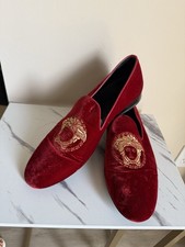 Versace Medusa Suede Loafers Size 44