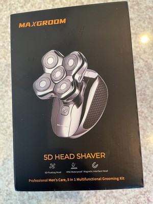 MAXGROOM 5 in 1 Waterproof Head Shaver Head Shaver NEW