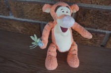 PLUSH Disney Baby Winnie the Pooh 8" Tigger Fuzzy Rattle Doll Dragonfly on Hand