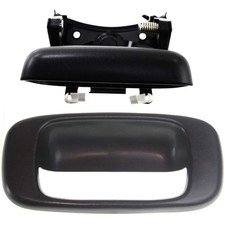 Black Tailgate Tail Gate Handle Bezel Trim Kit For Chevy Gmc Pickup Truck