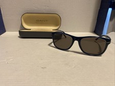 GANT GS 7023 Black Gunmetal BLK-3 Plastic Square Sunglass Frames only 56-18-140