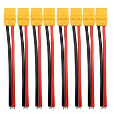 Amass 4 Pairs Xt90 Pigtails Xt90 Wire Xt 90 Plug Male And Female Connector 150mm