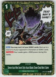 Demon Aura Nine Sword Style Asura Blades Drawn Dead Man's Game OP12-037