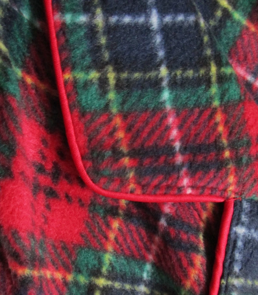 NUEVO Conjunto de pijama polar Ralph Lauren rojo a cuadros vacaciones de Navidad para mujer XL grande Foto 4 de 4