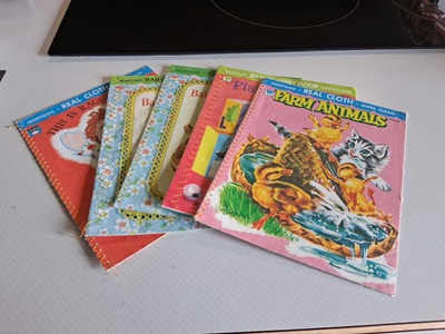 #ad #ad A Real Cloth Book Farm Animals Whitman 1972 In Great Condition $15.00