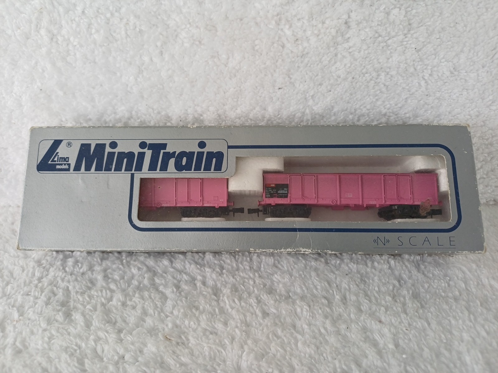 Lima Minitrain N Gauge 320647 Eaos High Sided Open Freight Wagons Twin Pack SBB