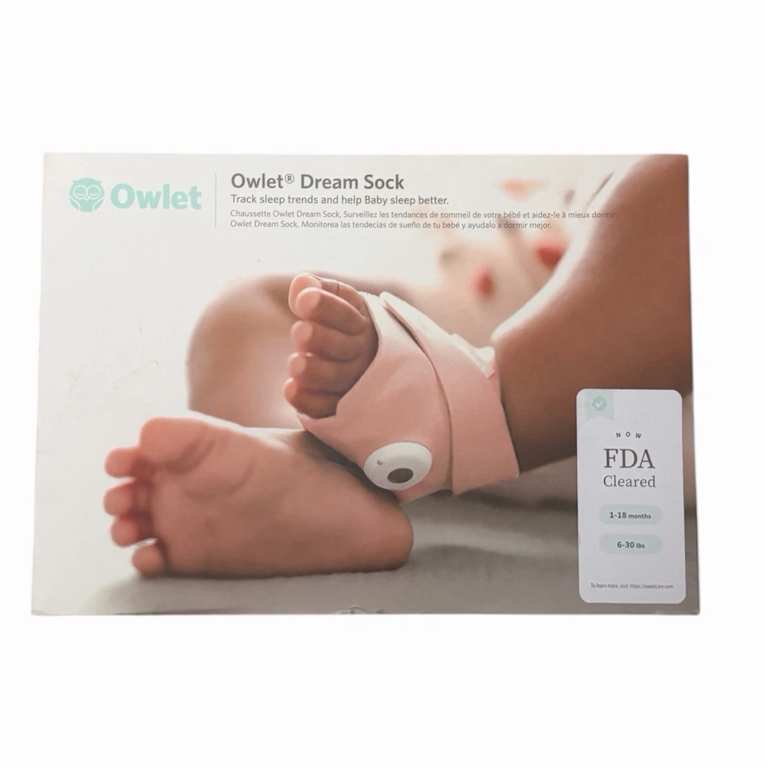 Owlet Dream Sock Baby Monitor - Dusty Rose (BM06N20MCJ)
Opens in a new window or tab