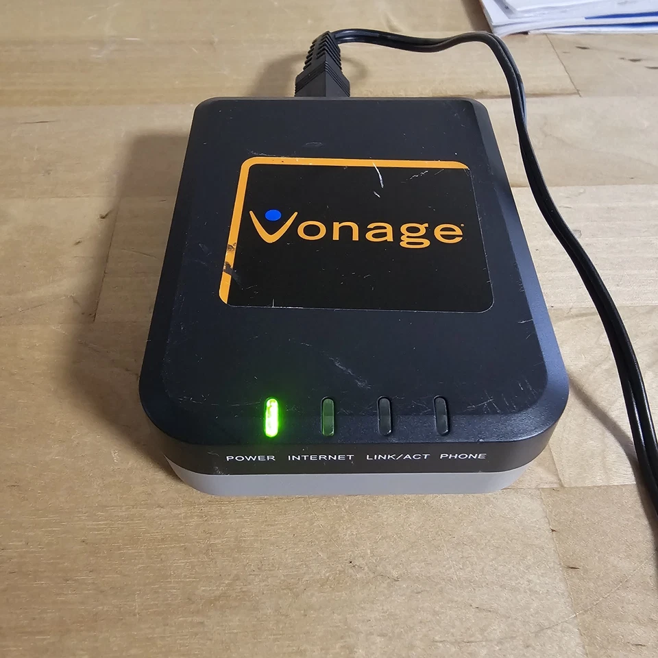 Vonage VoIP Telephone Adapter Model HT701 Grandstream Read Description  - Image 2 of 4