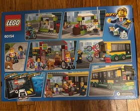 LEGO CITY: Bus Station (60154)  New Rare Retired Car Newsstand Bike Travel Dog