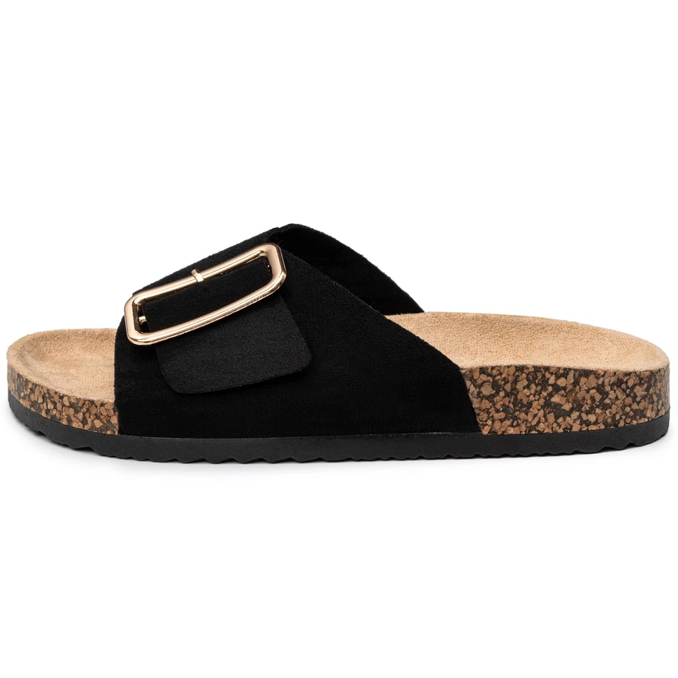 Sandalias Alpine Swiss Heidi para mujer | Cómoda plantilla de corcho | Arco Foto 3 de 4