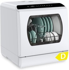 Hermitlux Table Top Dishwasher for 5 Place Settings (5L Tank), Tabletop Dishwash