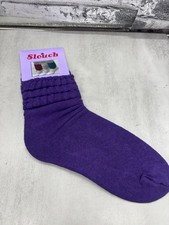 Vintage Slouch Socks 9-11 USA By USA PRO NOS Purple