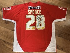 Signed Leyton Orient 08/09 Home Shirt by Jordan Spence (Large/Personalised)