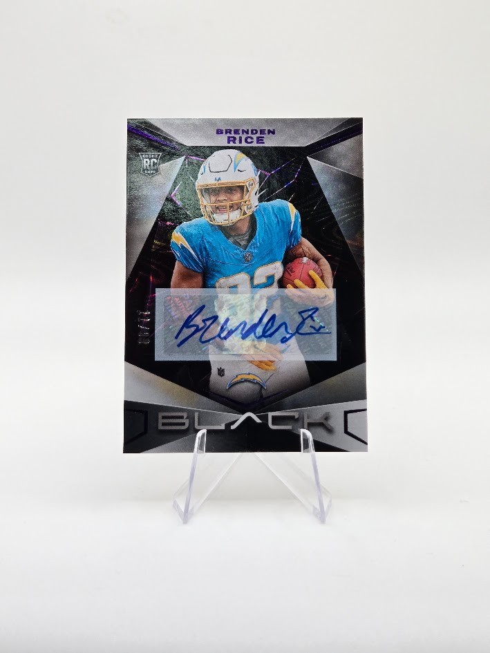 Brenden Rice Panini Black #112 Autograph Royal