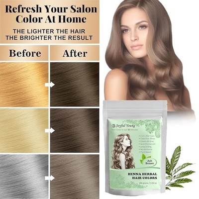 3 in 1 Fast Henna Hair Color work in 30 Min for Cover Gray, Condition, Treatment