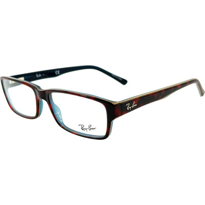 Ray Ban RB5169 Unisex Plastic Eyeglass Frame 5973 Top Red Havana On Opal  54-16