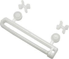 Gardinia Schlaufengleiter mit Rollen, weiß, 10-er Pack  Gardinengleiter