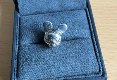 925 Silber Disney Micky Maus Charm für Schlangenarmband signiert SG