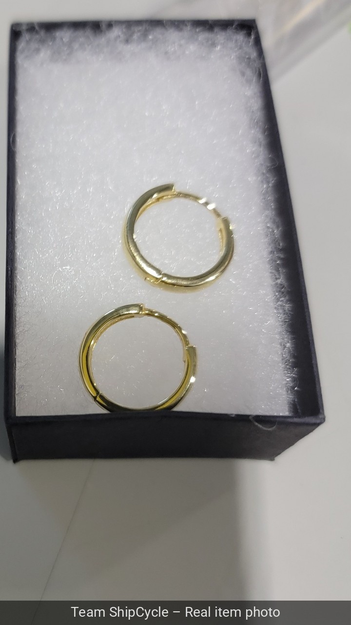 with packaging Gold Plated  Solid 10mm Sterling S… - image 10