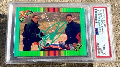 JASON DAVID FRANK Power Rangers SIGNED Card PSA/DNA Slabbed