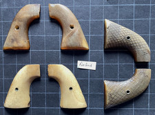 Rarelot Of 4 Vintage Mexican Model 1873 Colt Saa Stag Grips Bone Steer Horn