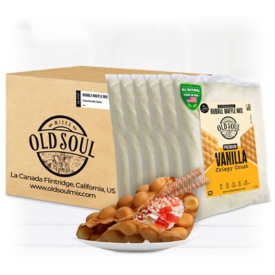 OldSoul Waffle Dough Mix | Bubble Waffle Batter Mix | 168 Vanilla Waffles