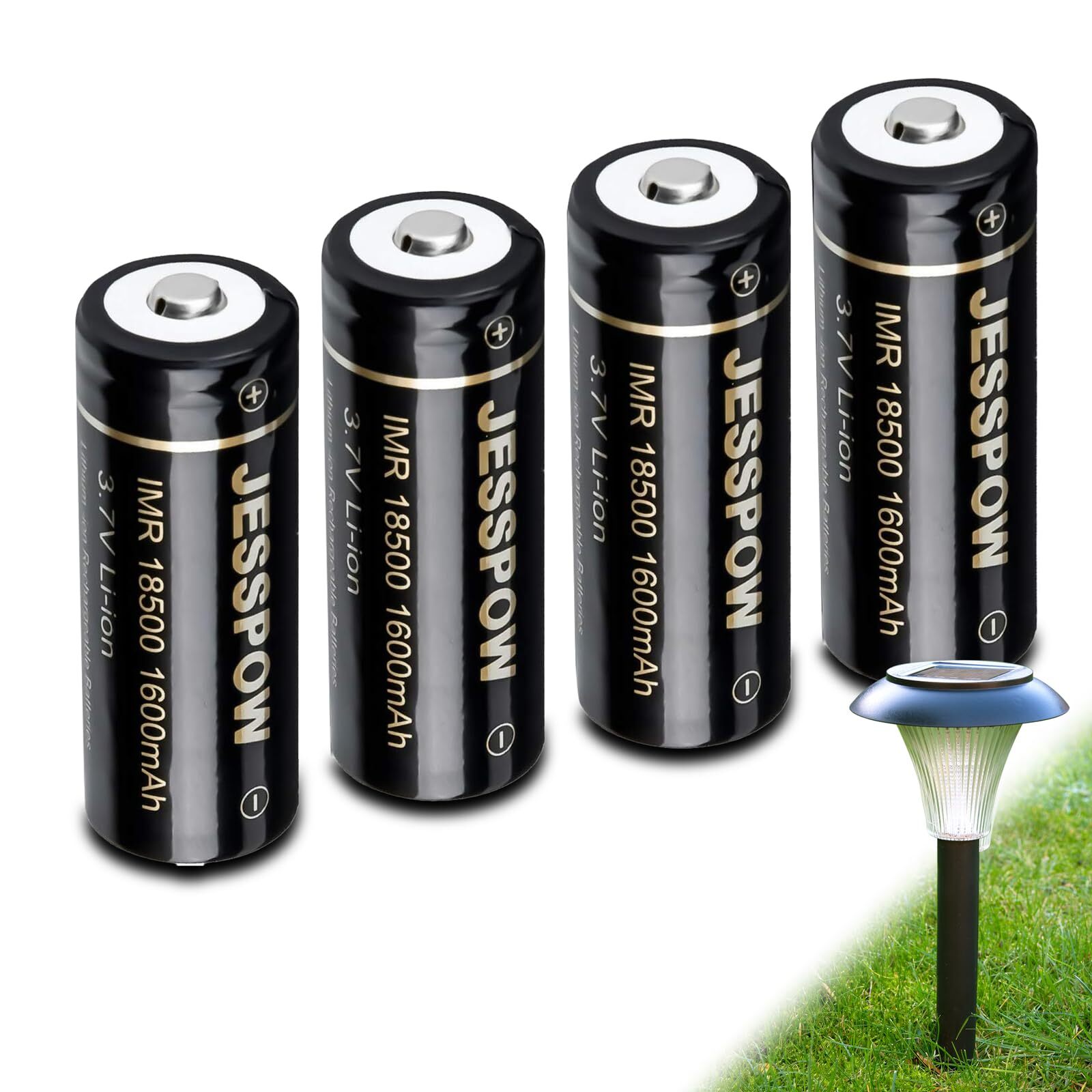 18500 Rechargeable Batteries, IMR 18500 Rechargeable Li-ion Battery 1600mAh 3...-image