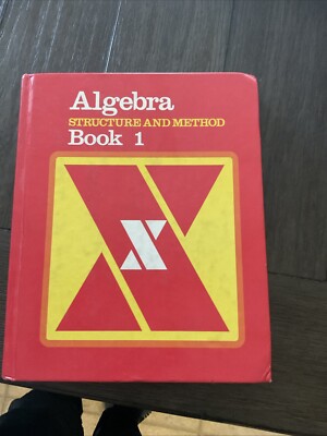 Algebra: Structure and Method, Book 1 [ Richard G. Brown ] Used - Acceptable