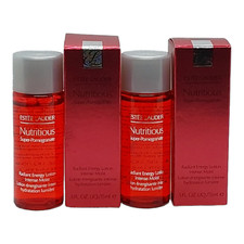 2 x Estee Lauder Nutritious Super Pomegranate Radiant Energy Lotion 0.5 oz 15ml