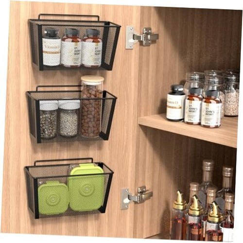 Hanging Upgrade Kitchen Baskets Wire Storage Basket Over the Cabinet Door