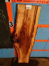 A1002 1 1/4" THICK cherry burl live edge slab shelf table bench