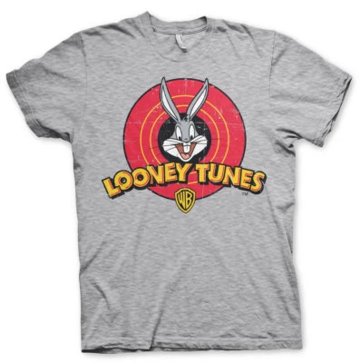 Offiziell Lizenziertes Looney Tunes Abgenutztes Logo Herren T-Shirt Größen S-XXL - Bild 1 von 4
