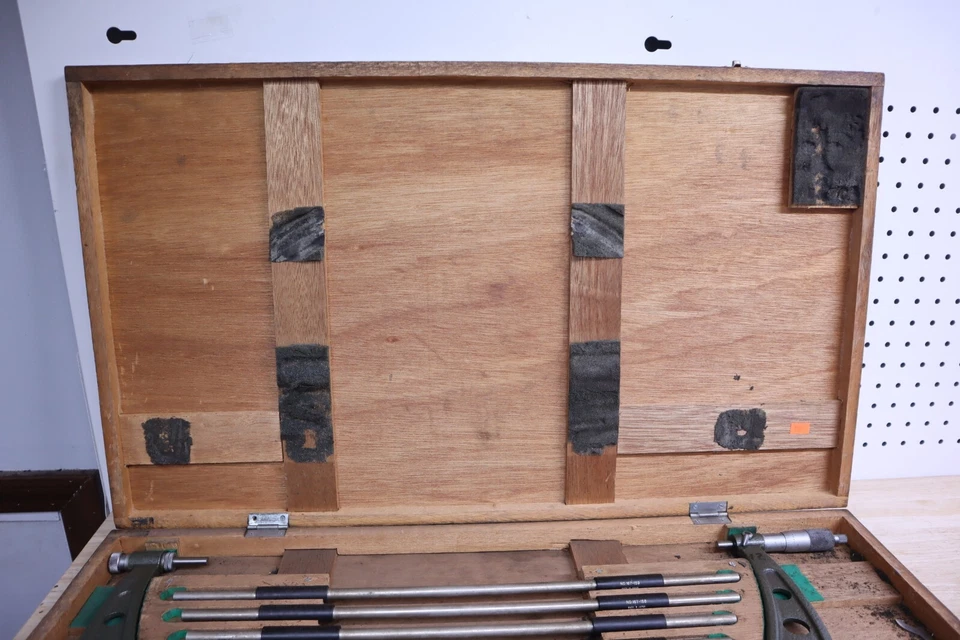 Nice Used Mitutoyo 104-153 16-20" Interchangable Anvil Micrometer .001" Grad USA - Image 4 of 4