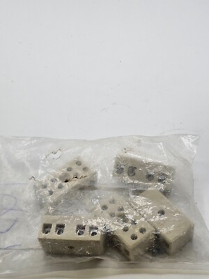 ( QTY 5 ) Hardt 7457 Terminal Block Euro Ceramic 30A 300V 24-12 AWG