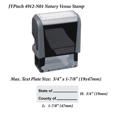 4912-N01 Notary Venue Self Inking Rubber Stamp