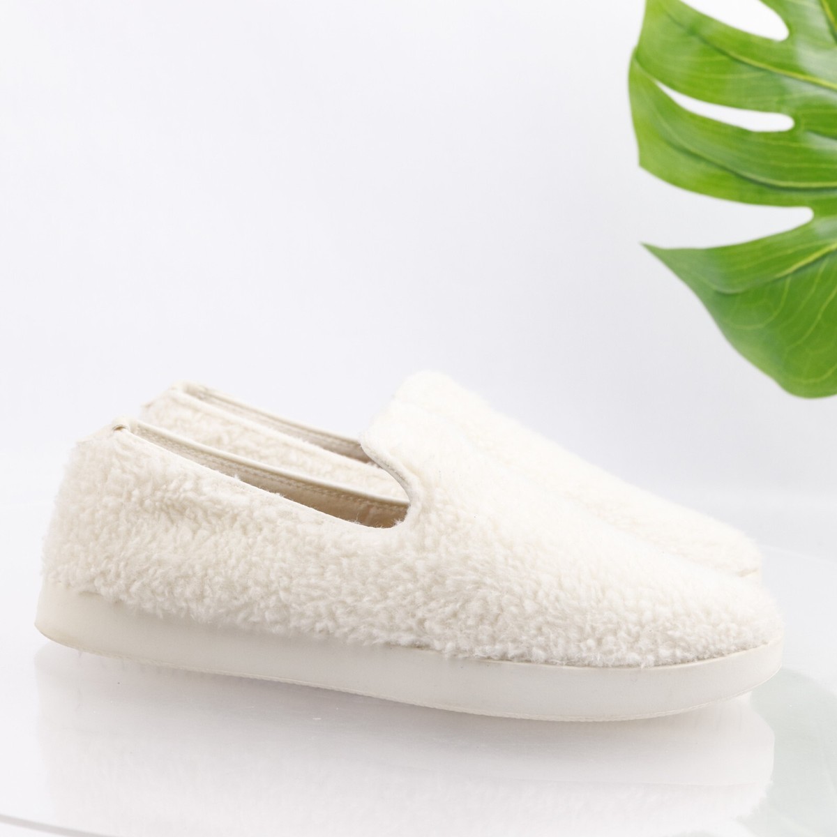 All Birds Wool Lounger Woven Natural White Size 11 Shoes Slip On Canvas Comfort Allbirds Womens WLF Wool Lounger Fluffs Slip On Shoe Size 11  main image 3
