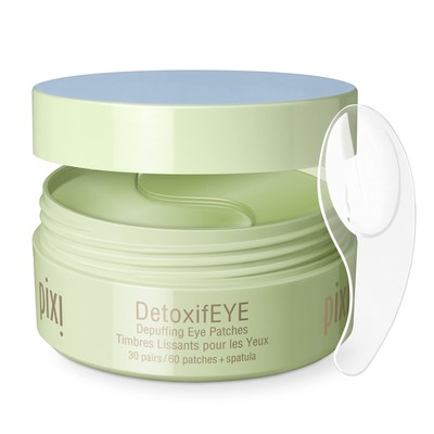 Pixi DetoxifEYE Depuffing Hydrogel Under-Eye Patches Cucumber Gold & Caffeine...
