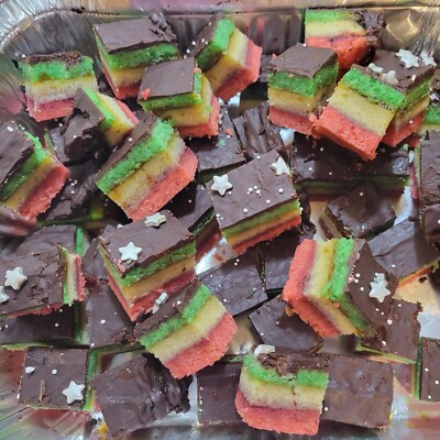 Italian rainbow cookies 3 pounds 