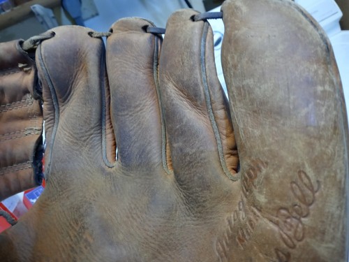 VTG Antique MacGregor G117 Autorgraph Model Gus Bell Baseball Glove RHT Made USA - Picture 8 of 11