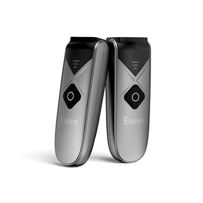 2-Pack Eyoyo Mini QR 2D&1D Bluetooth Barcode Scanner Portable Wireless Barcod...