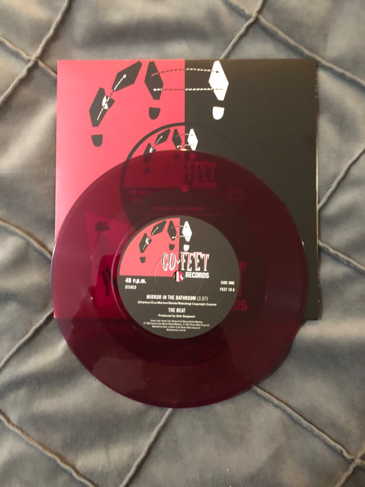 THE BEAT Mirror in the bathroom ska go feet 2 tone purple or red vinyl