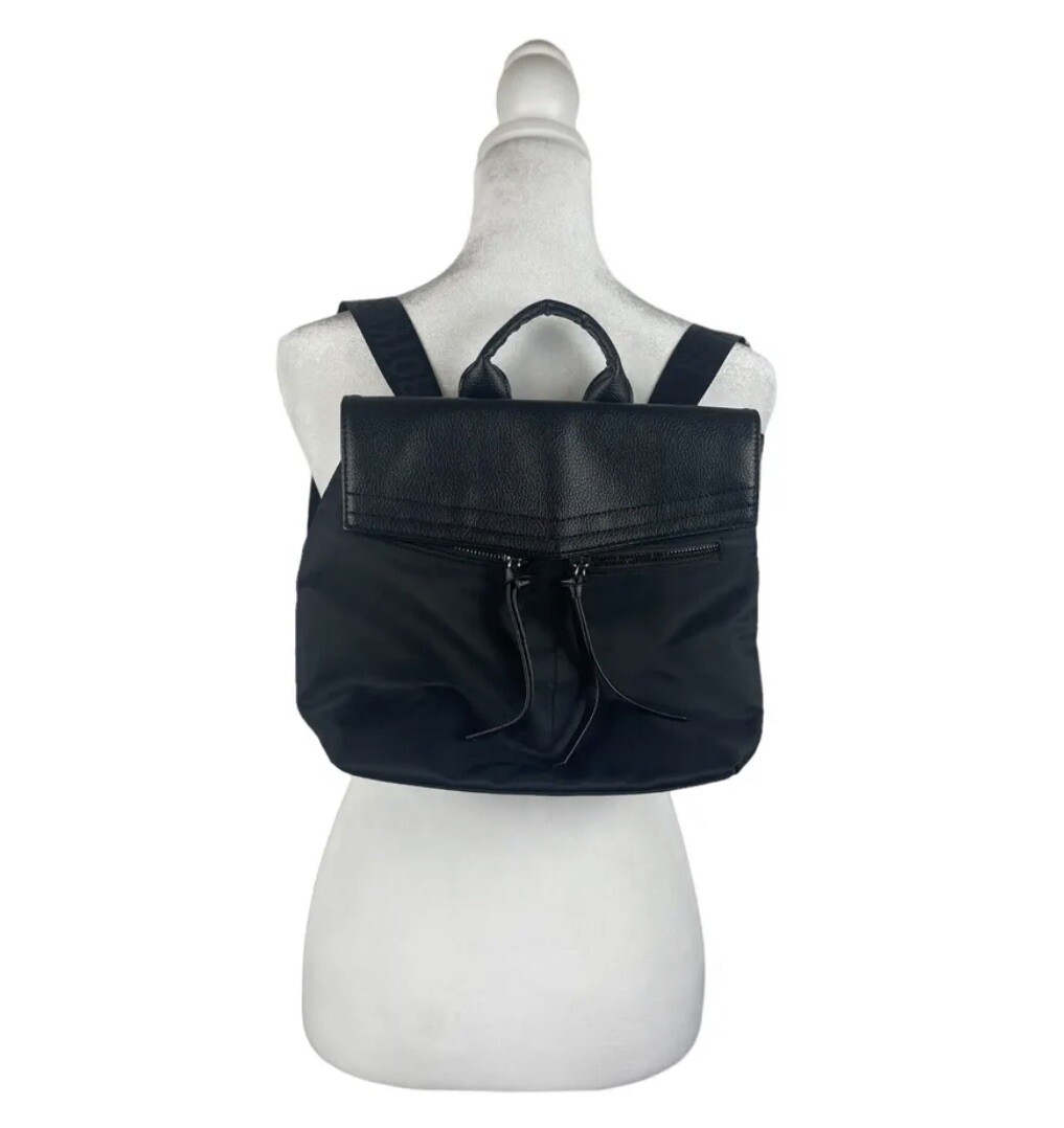 Botkier New York Black Nylon Mini Backpack Botkier Black Backpack New York Trigger Mini Nylon Leather  main image 3