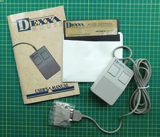 Vintage 1988 DEXXA programmable mouse w/floppy disk 70-page manual Taiwan 12 pix