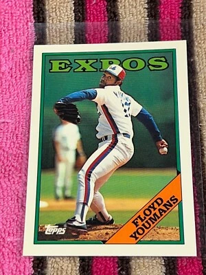 1988 TOPPS TIFFANY #365 FLOYD YOUMANS EXPOS VINTAGE NM-MT BASEBALL CARD !! - Photo 1/2