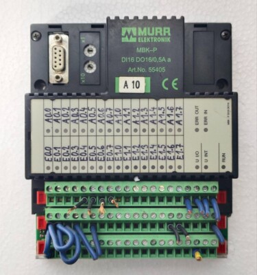 MURR ELEKTRONIK INPUT/OUTPUT MODULE MBK-P DI16 DO16/0,5A 55405 FREE FAST SHIPING